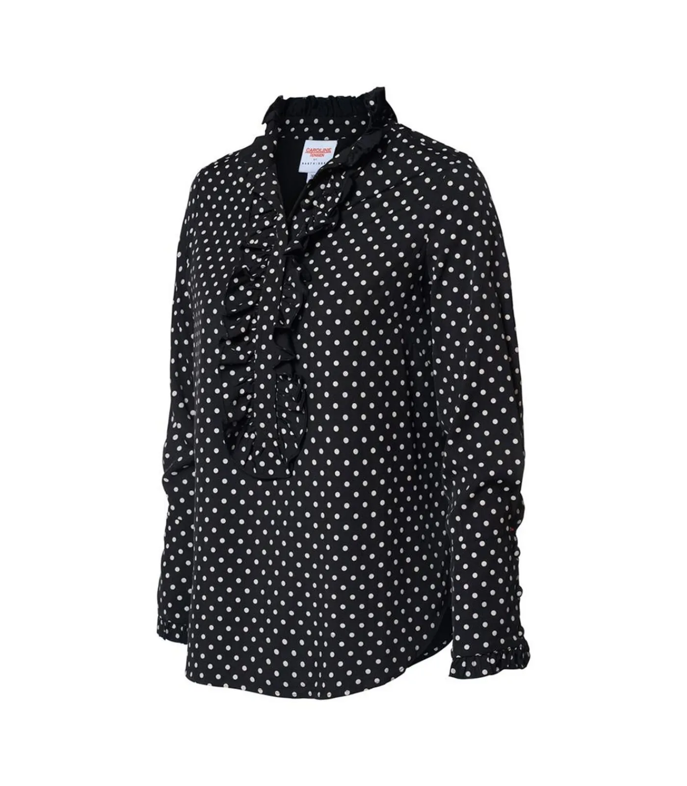 New Caroline Tensen Rivers Print Blouse Zwart / Wit DAMES Overhemden & Blouses