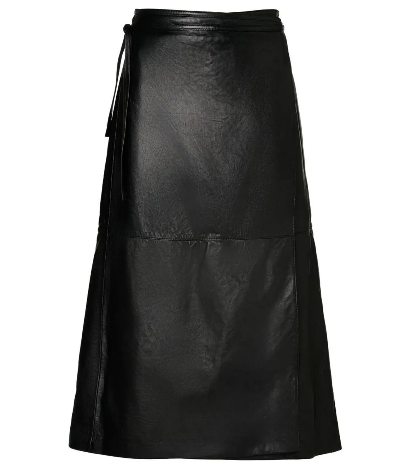 Caroline Tensen Washington Leren Rok Zwart DAMES Rokken
