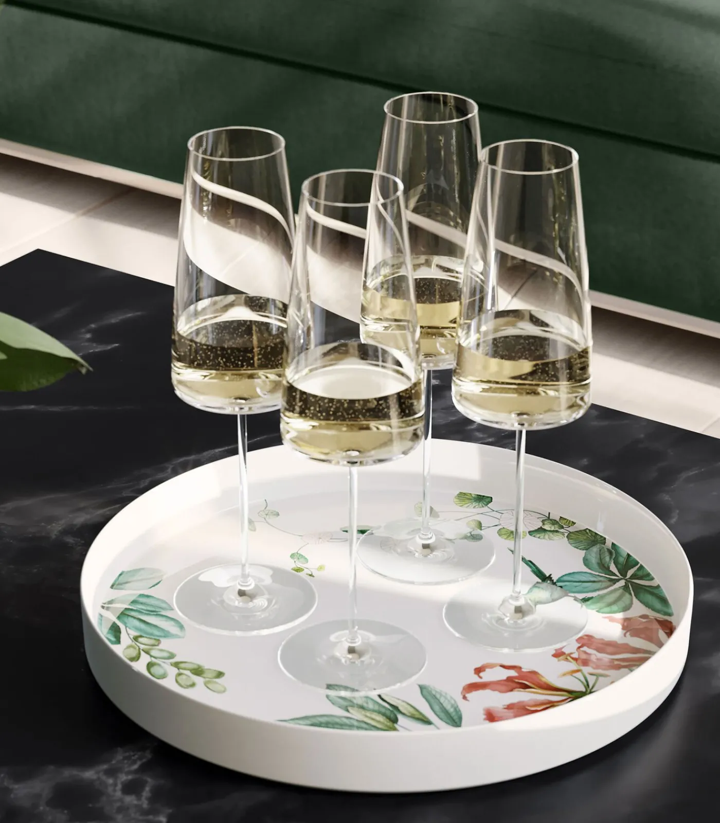 Clearance Champagnekelk Set 2-dlg MetroChic Glazen & Karaffen
