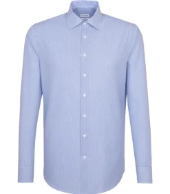Outlet CHECKED - Shirt - Blauw Heren Hemden