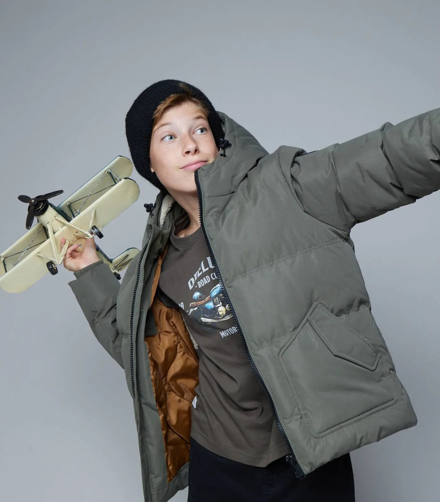 Kinderen Deeluxe CHICAGO - Gewatteerde donsjas met capuchon, stedelijke en comfortabele stijl