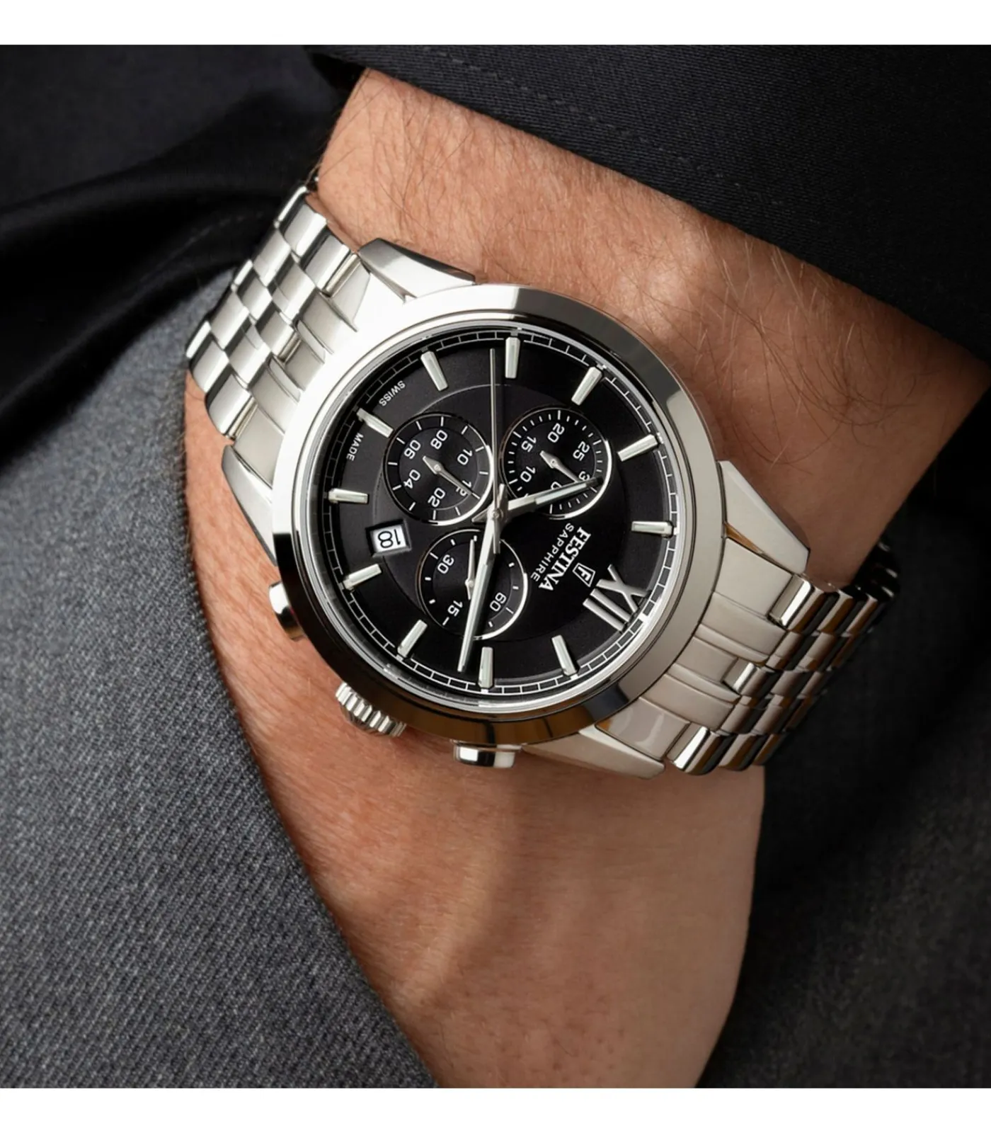 DAMES FESTINA Chronograaf Chrono Swiss Made