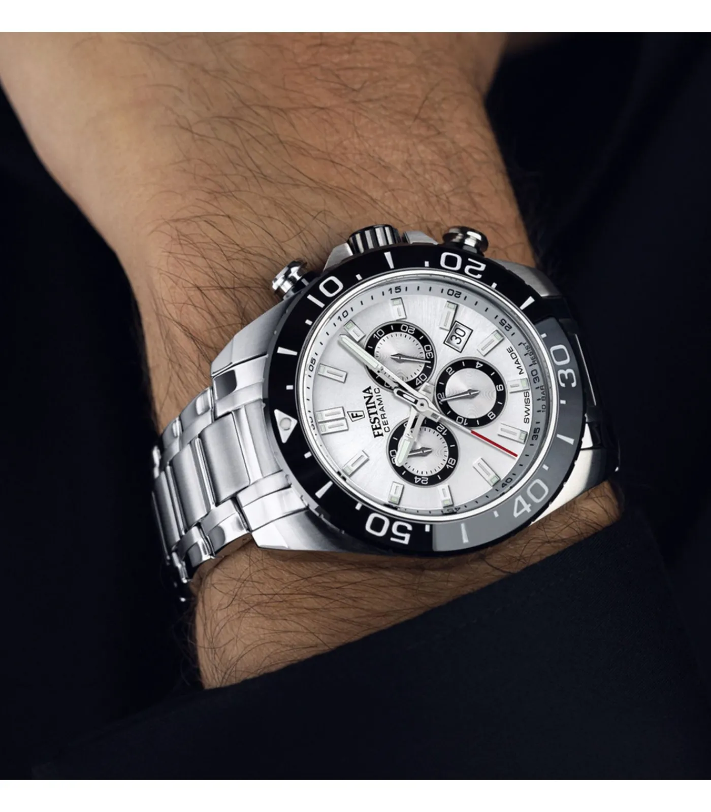 Chronograaf Chrono Swiss Made DAMES Horloges