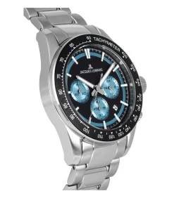 DAMES Jacques Lemans Chronograaf Liverpool Black - Light blue
