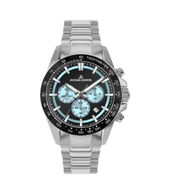 DAMES Jacques Lemans Chronograaf Liverpool Black - Light blue