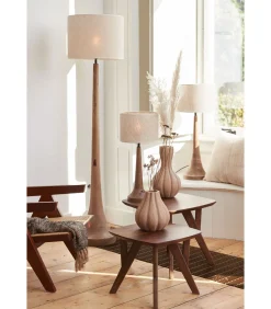 Light & Living Cilinder Lampenkap Breska - Parel Wit - Ø40x30cm