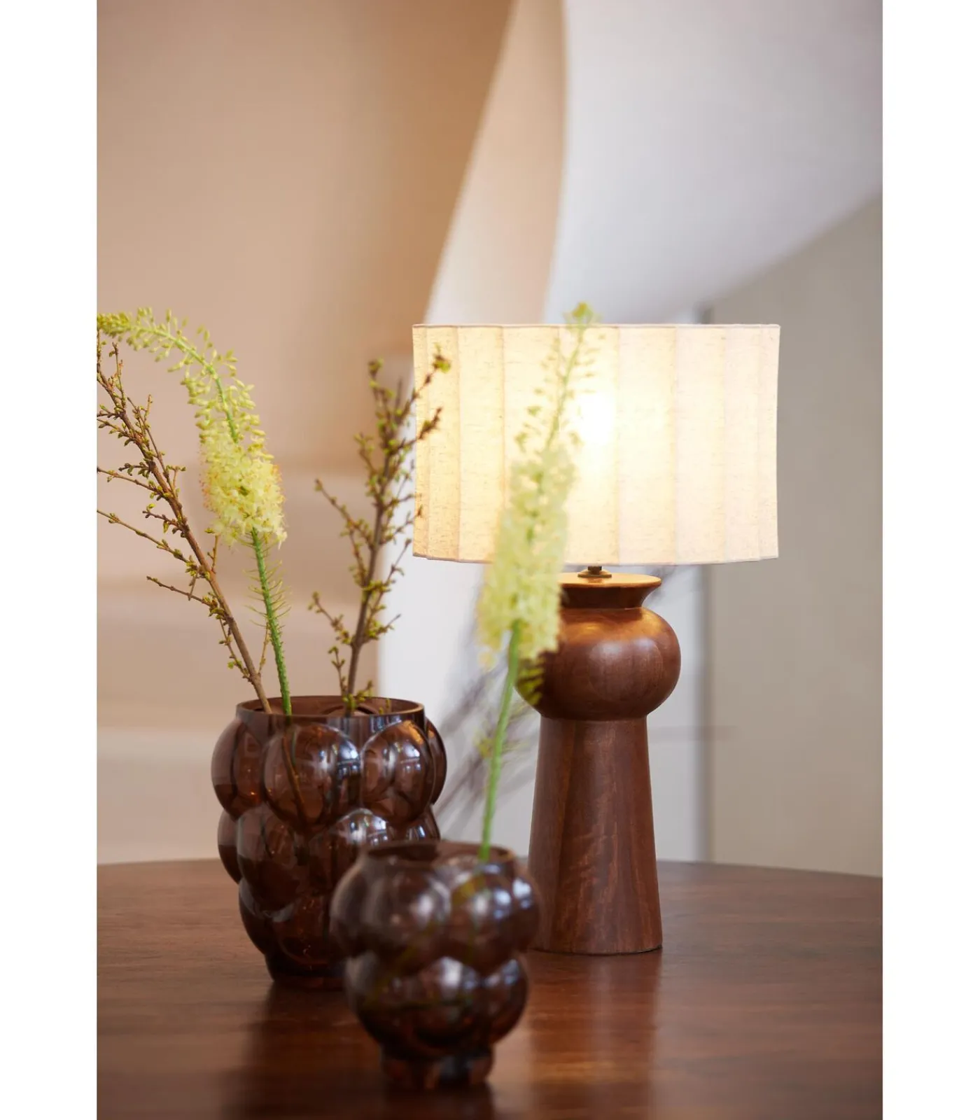 Light & Living Cilinder lampenkap Disli - Crème - Ø35cm