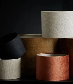 New Cilinder Lampenkap Livigno - Naturel - Ø20x15cm Lampenkappen