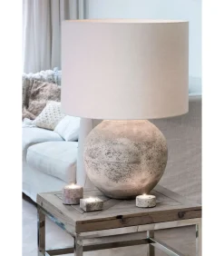 New Cilinder Lampenkap Livigno - Eiwit - Ø40x30cm Lampenkappen