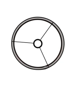 Light & Living Cilinder Lampenkap Livigno - Zwart - Ø30x21cm