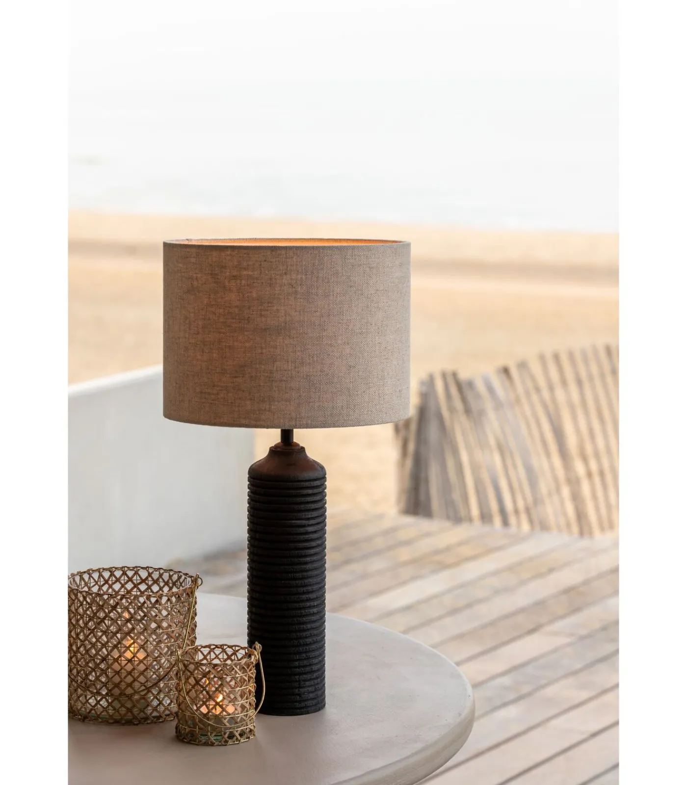 Light & Living Cilinder Lampenkap Livigno - Naturel - Ø25cm