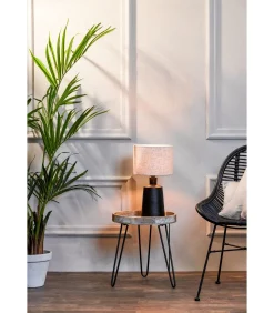 Light & Living Cilinder Lampenkap Livigno - Naturel - Ø25cm