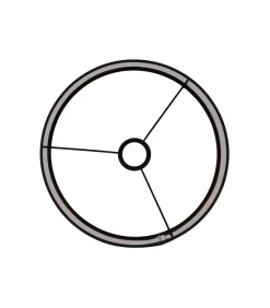 Light & Living Cilinder lampenkap Livigno - Zwart - Ø50x38cm