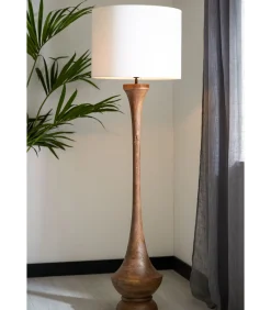 Light & Living Cilinder lampenkap Livigno - Wit - Ø50x38cm