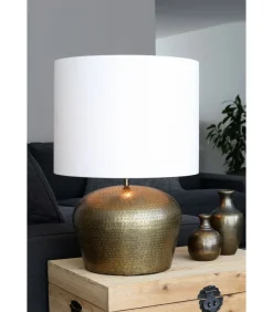 Light & Living Cilinder lampenkap Livigno - Wit - Ø50x38cm