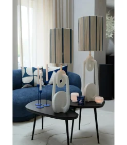 Online Cilinder lampenkap Medan - Crème - Ø25cm Lampenkappen