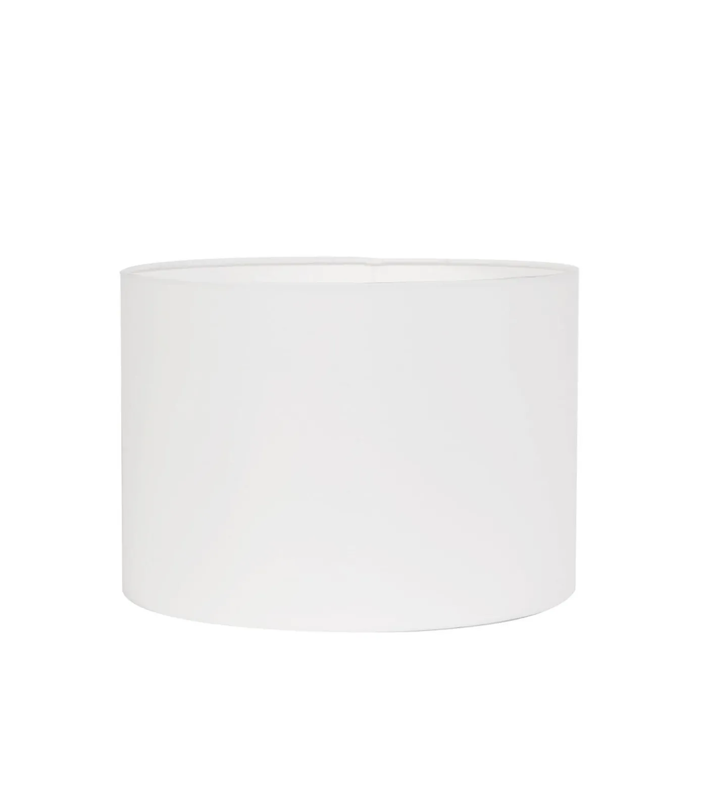 Discount Cilinder lampenkap Polycotton - Wit - Ø50x38cm Lampenkappen