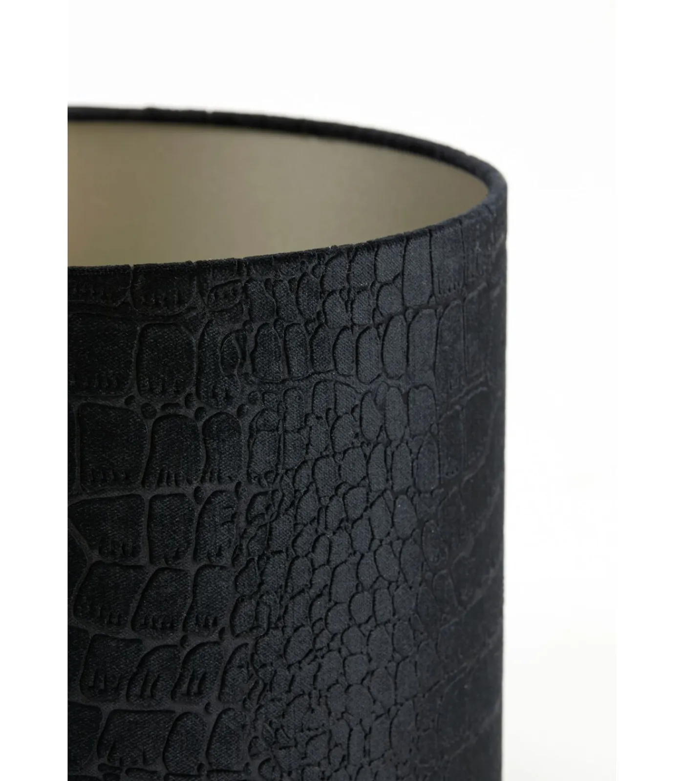 Outlet Cilinder Lampenkap Praya - Zwart - Ø30x21cm Lampenkappen