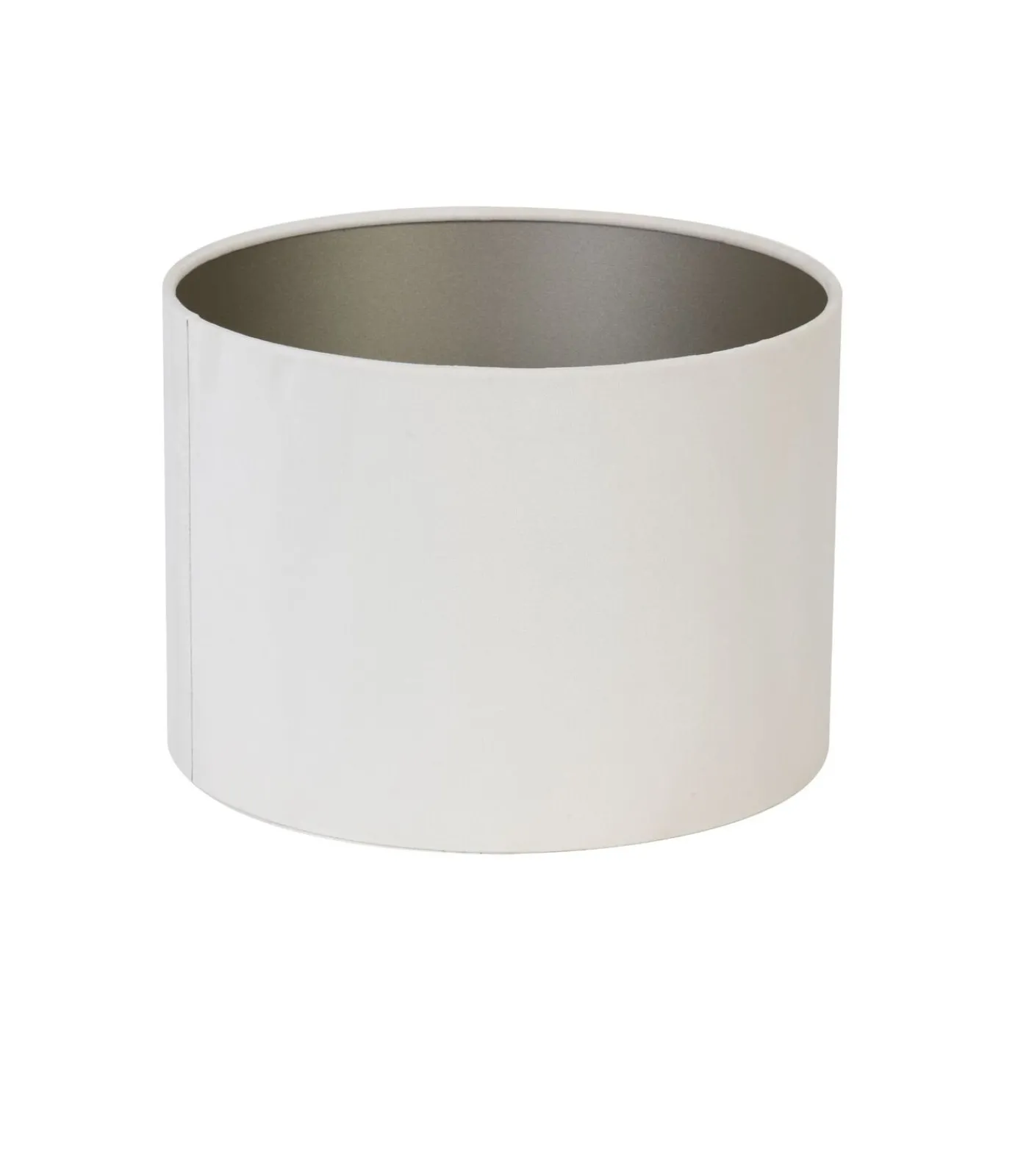 Sale Cilinder Lampenkap Velours - Wit - Ø40x30cm Lampenkappen