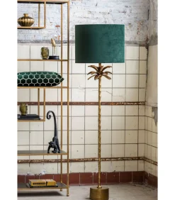 Light & Living Cilinder Lampenkap Velours - Dutch Green - Ø40x30cm