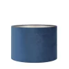 Outlet Cilinder Lampenkap Velours - Petrol Blue - Ø30x21cm Lampenkappen