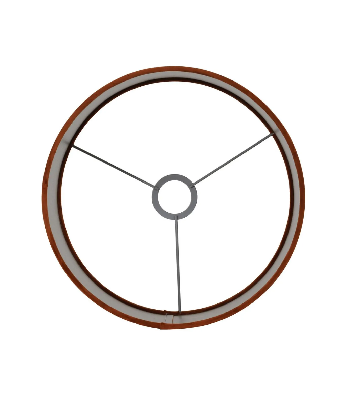 Light & Living Cilinder Lampenkap Velours - Terra - Ø30x21cm