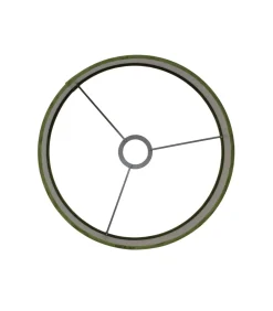 Light & Living Cilinder Lampenkap Velours - Olive Green - Ø30x21cm