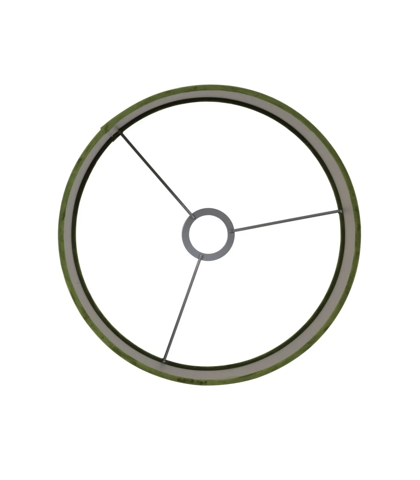 Light & Living Cilinder Lampenkap Velours - Olive Green - Ø30x21cm