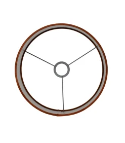 Outlet Cilinder Lampenkap Velours - Terra - Ø35x21cm Lampenkappen