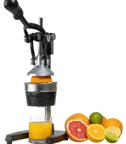 Sareva Citruspers - Gietijzer - Hevelmodel - Zwart