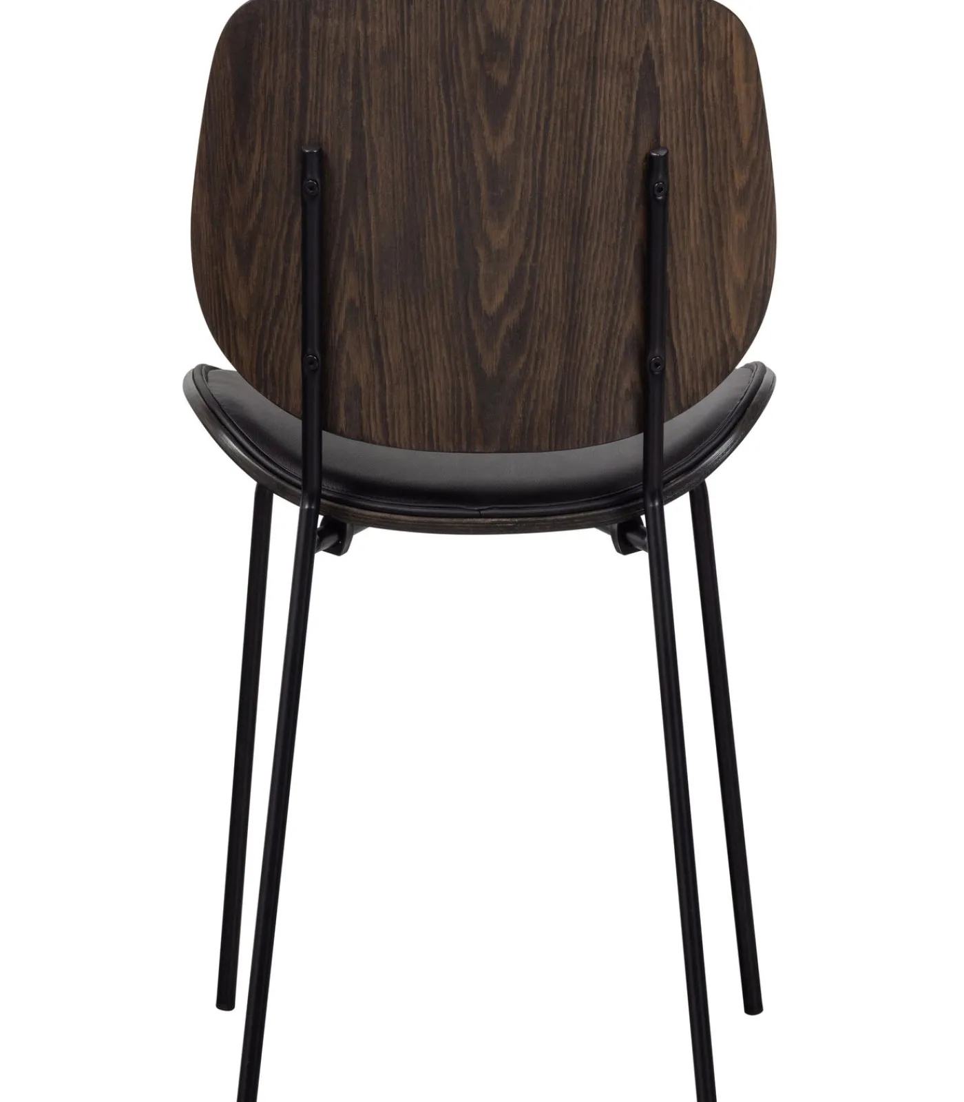 WOOOD Classic Eetkamerstoelen - Hout - Zwart/Walnoot - Set van 6