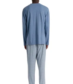 Sale Classic Pyjama outfit broek polo shirt lange mouwen Heren Pyjama's