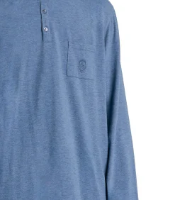 Sale Classic Pyjama outfit broek polo shirt lange mouwen Heren Pyjama's