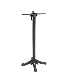 60cm ronde hoge tafel met kantelbaar zwart/gouden blad en zwart Tuinmeubelen