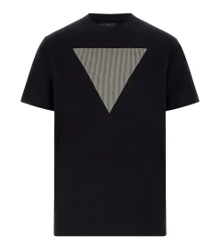 Heren GUESS Cn Ss Triangle Logo Tee