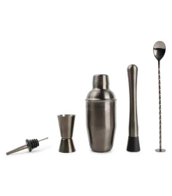 Outlet Cocktailset 7-delig zwart Bar Glazen & Karaffen