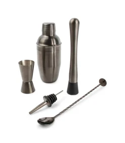 Outlet Cocktailset 7-delig zwart Bar Glazen & Karaffen