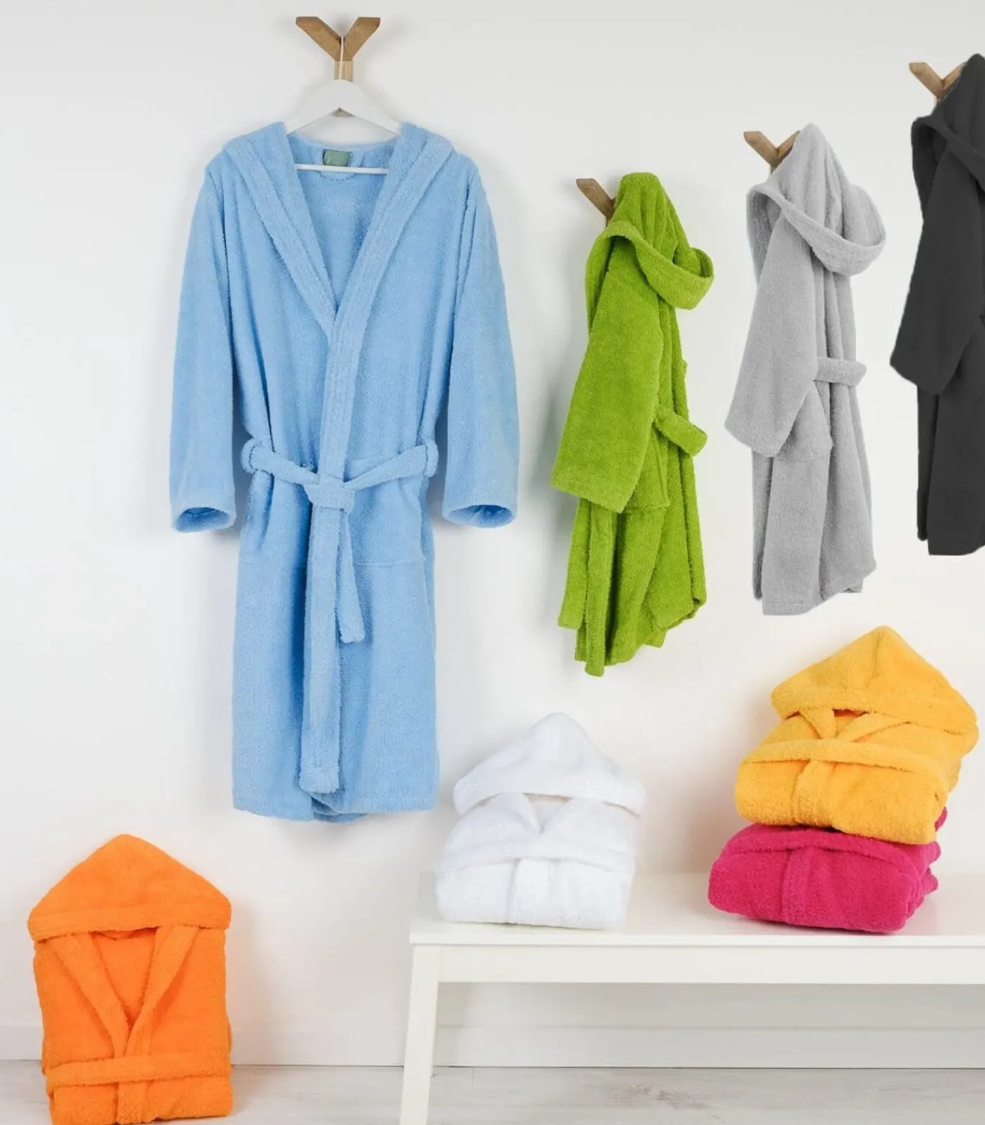 Cocoon katoenen badstof kinderbadjas met capuchon Kinderen Ondergoed & Nachtmode