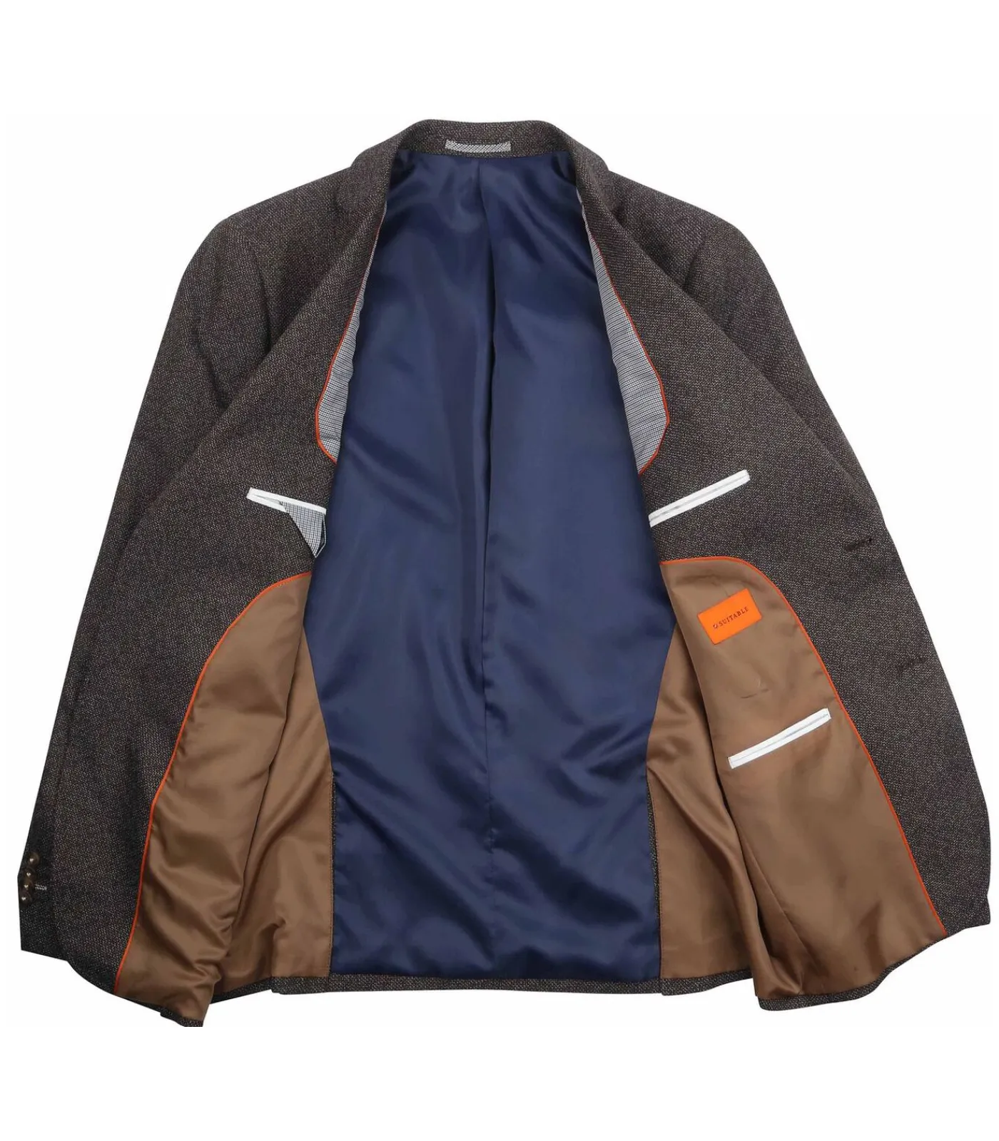 Outlet Colbert Leek Structure Bruin Heren Kostuums & Blazers