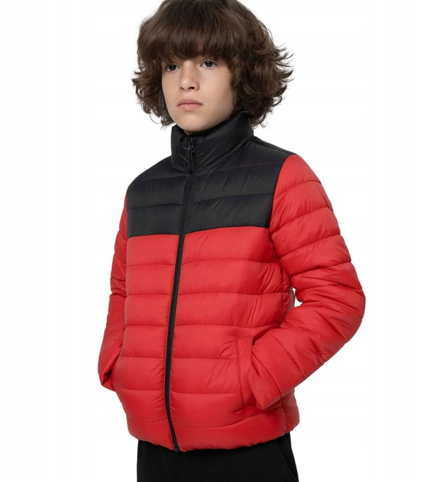 Clearance COLOUR BLOCK - Jasje - Rood Kinderen Jassen