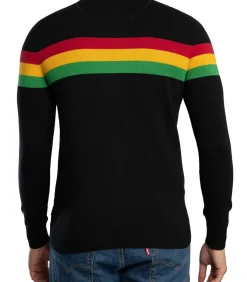 Sale Colour Block Polo Met Lange Mouwen En Rits Heren T-Shirts & Polo's