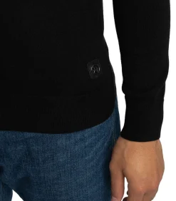 Sale Colour Block Polo Met Lange Mouwen En Rits Heren T-Shirts & Polo's