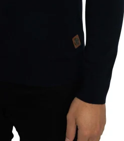 Outlet Colour Block Polo Met Lange Mouwen En Rits Heren T-Shirts & Polo's