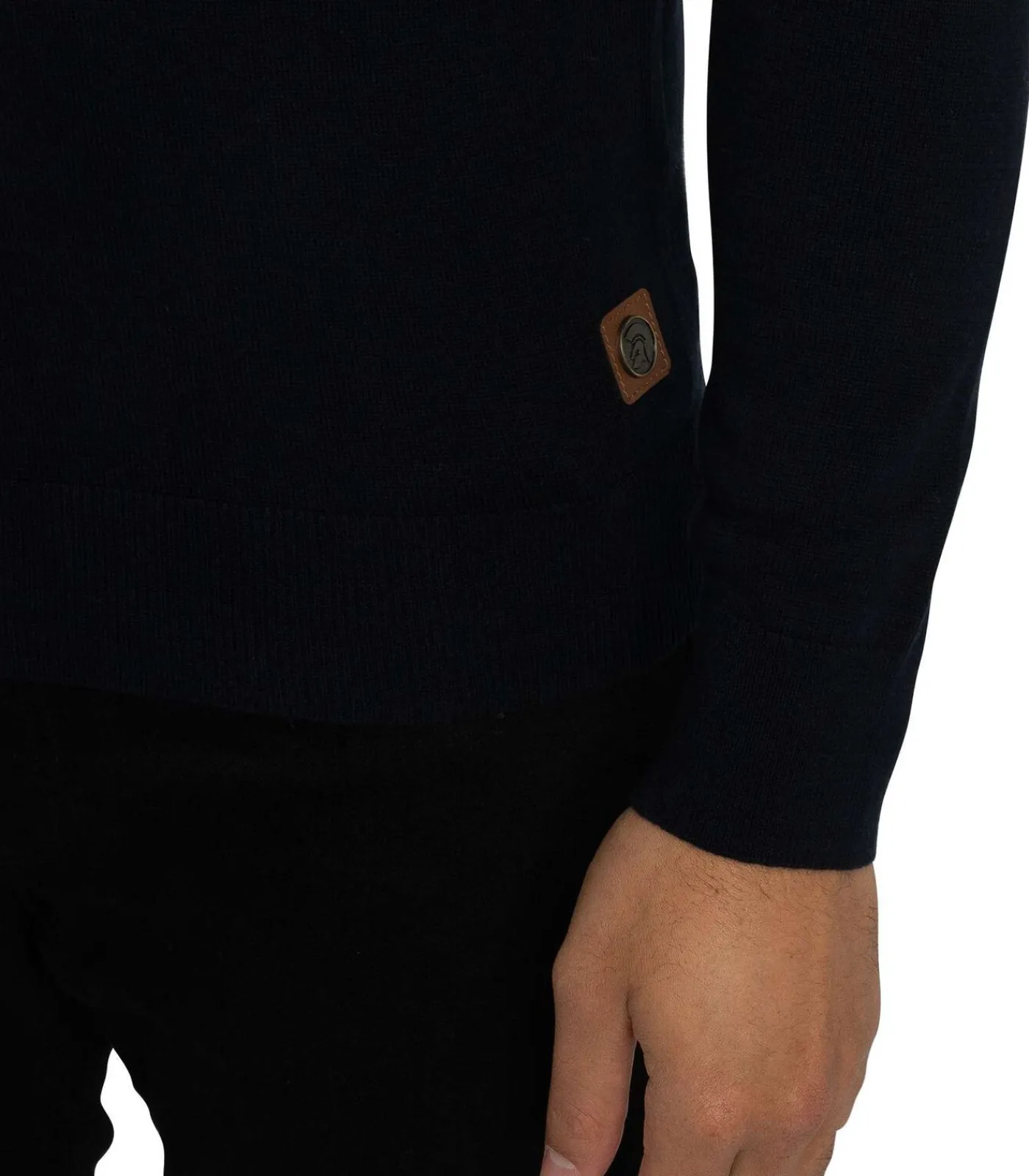 Outlet Colour Block Polo Met Lange Mouwen En Rits Heren T-Shirts & Polo's