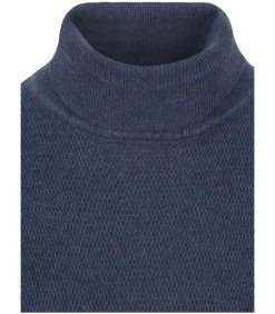 Clearance Coltrui Structure Melange Navy Heren Truien & Cardigans