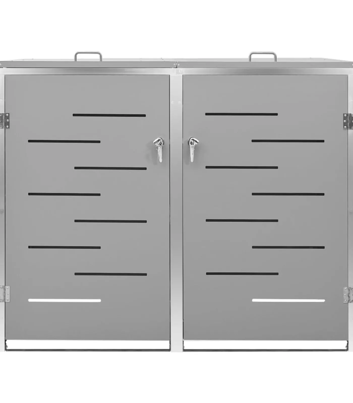 Online Containerberging dubbel 138x77,5x112,5 cm roestvrij staal Manden En Bakken