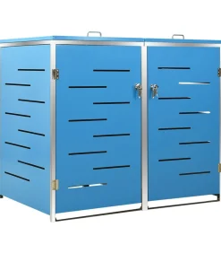 Sale Containerberging dubbel 138x77,5x112,5 cm roestvrij staal Manden En Bakken