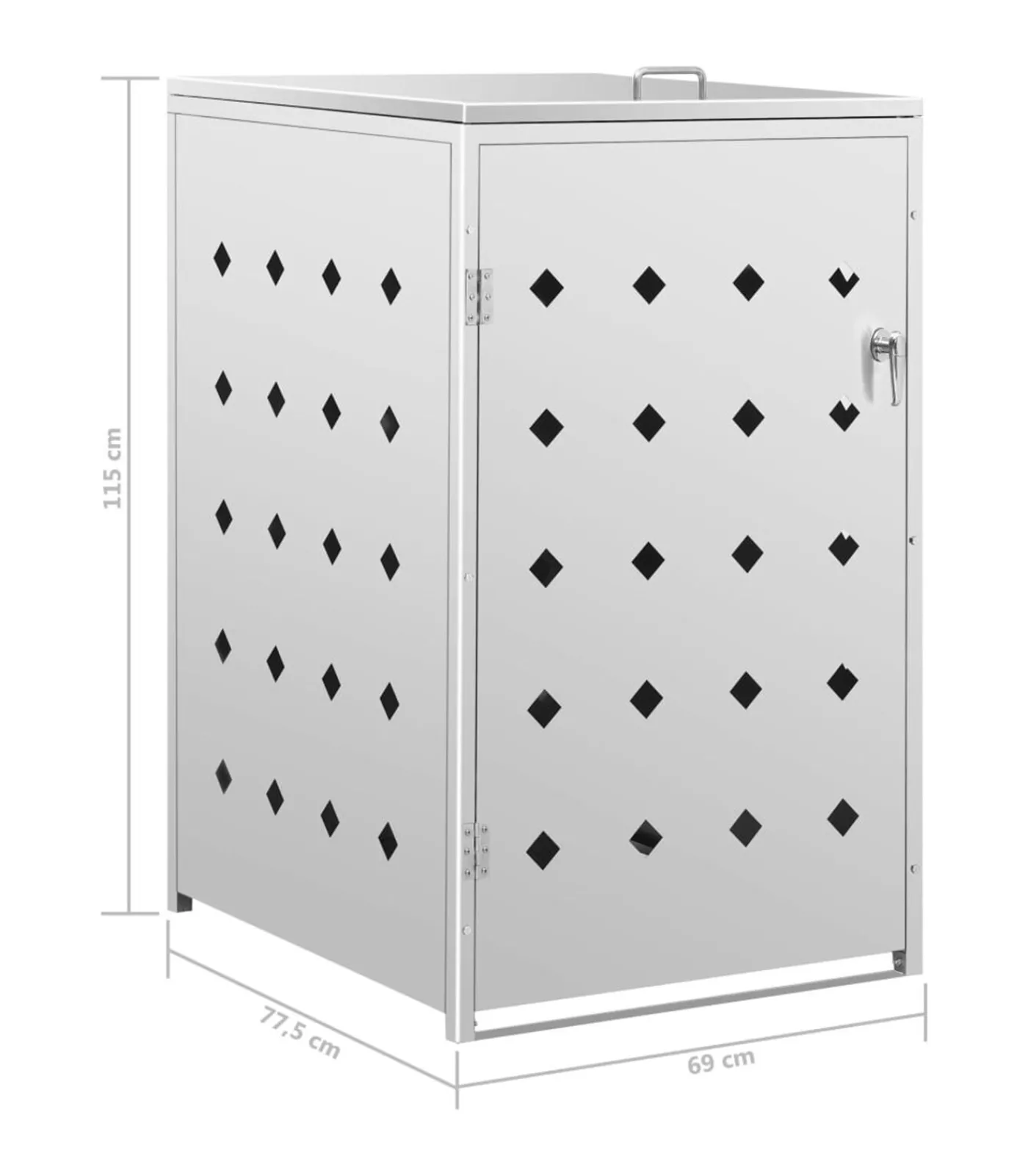 New Containerberging enkel 240 L roestvrij staal Manden En Bakken