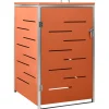 vidaXL Containerberging enkel 69x77,5x112,5 cm roestvrij staal
