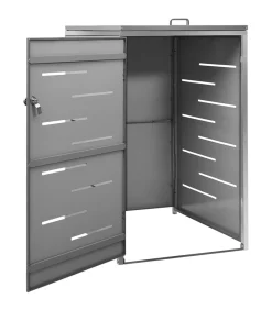 vidaXL Containerberging enkel 69x77,5x112,5 cm roestvrij staal